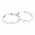 Aveline – kolczyki koła srebrne 925 25 mm na białym tle