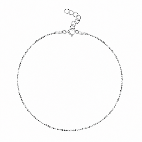 Anklet Silver Dots Shine – srebrna bransoletka na kostkę ze srebra 925