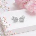 Kolczyki Seashell Spark Silver Srebro by Ines